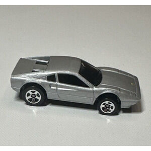 Hot Wheels Ferrari 308 GTS Silver Diecast 1:64 - Mattel 1977 Malaysia - Vintage